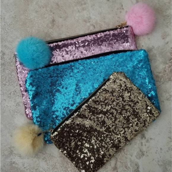 Handbags - Brand Sequin Clutch Set - 3 Evening Bags